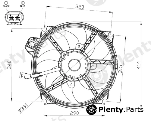 NRF 47965 — Fan, engine cooling