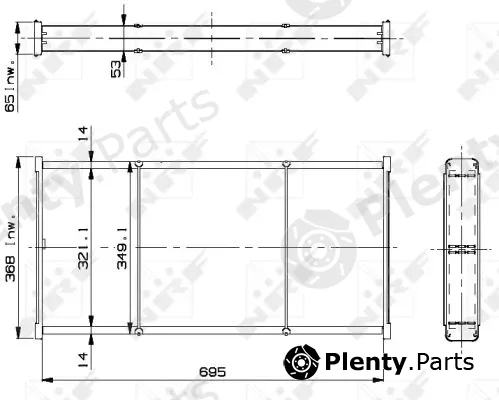 NRF 14450 — Core, radiator
