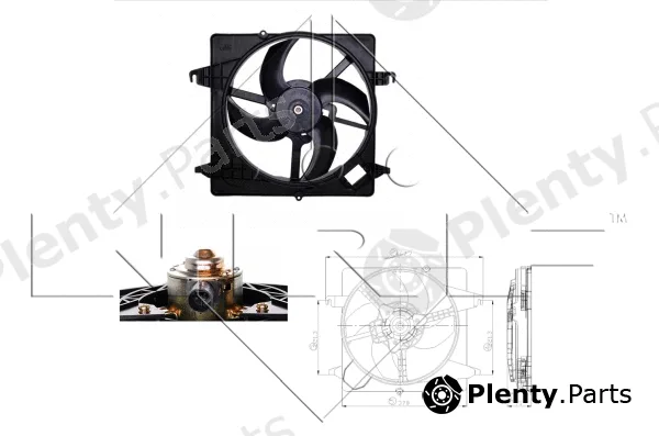 NRF 47259 — Fan, engine cooling