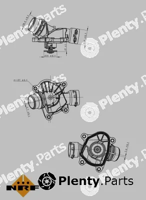 NRF 725041 — Thermostat, coolant EASY FIT