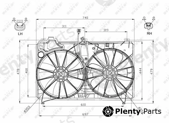 NRF 47577 — Fan, engine cooling
