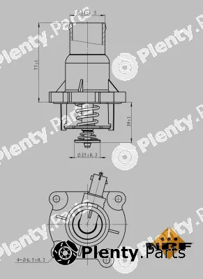 NRF 725030 — Thermostat, coolant EASY FIT