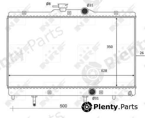 NRF 59078 — Radiator, engine cooling