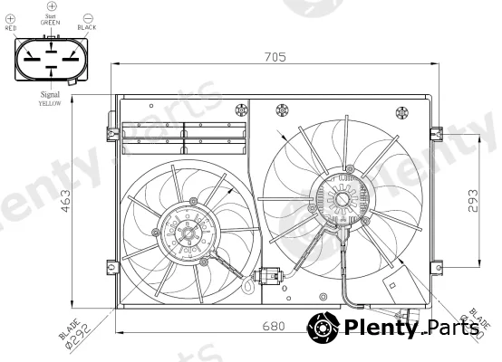 NRF 47941 — Fan, engine cooling