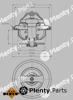 NRF 725106 — Thermostat, coolant EASY FIT