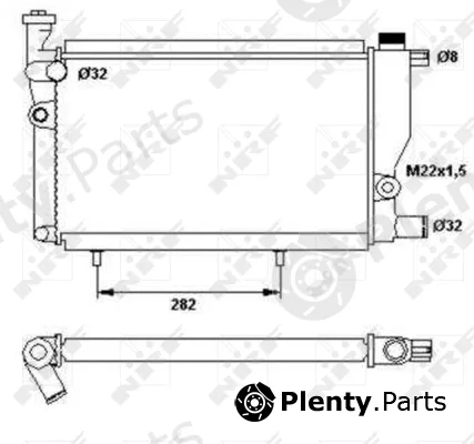 NRF 52024 — Radiator, engine cooling