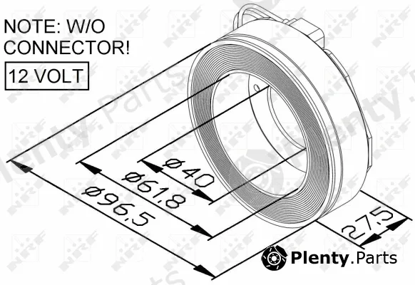 NRF 38447 — Coil, magnetic-clutch compressor