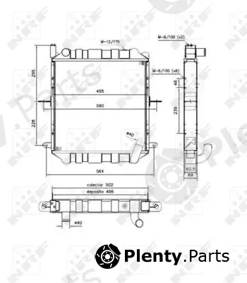 NRF 52244 — Radiator, engine cooling