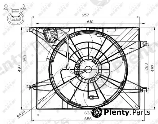 NRF 47561 — Fan, engine cooling