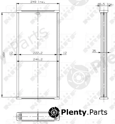 NRF 17001 — Core, radiator