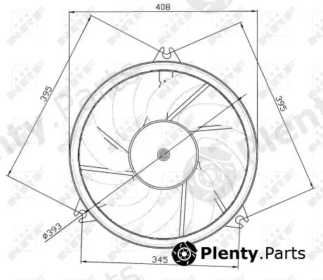 NRF 47049 — Fan, engine cooling