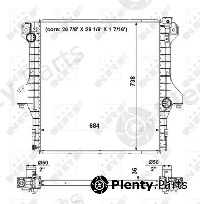 NRF 56025 — Radiator, engine cooling EASY FIT