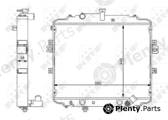 NRF 59107 — Radiator, engine cooling