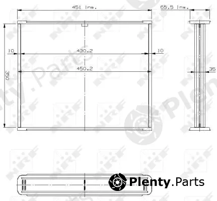 NRF 17505 — Core, radiator