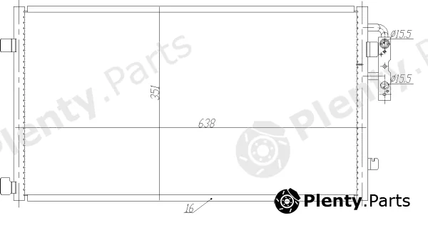 NRF 350467 — Condenser, air conditioning EASY FIT