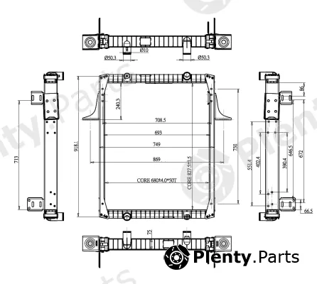 NRF 52071 — Radiator, engine cooling