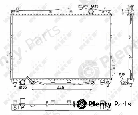 NRF 53050 — Radiator, engine cooling