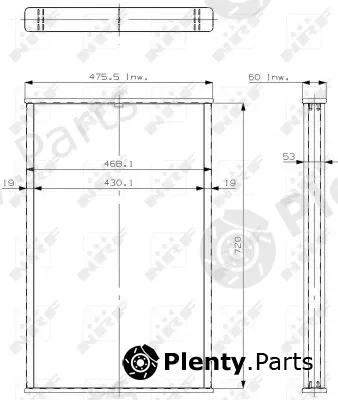 NRF 14522 — Core, radiator