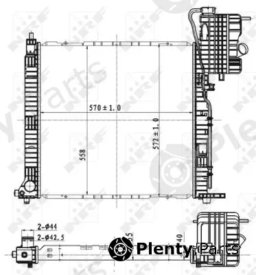 NRF 53176 — Radiator, engine cooling