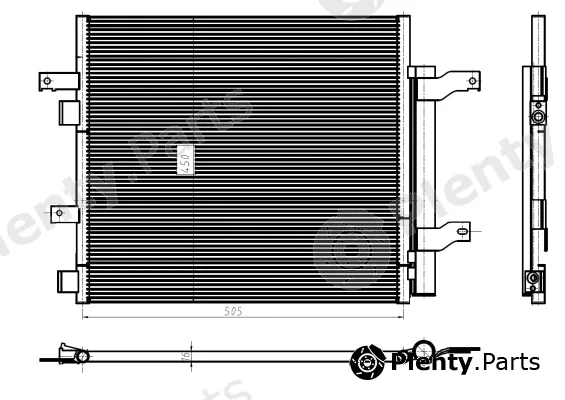NRF 350388 — Condenser, air conditioning EASY FIT