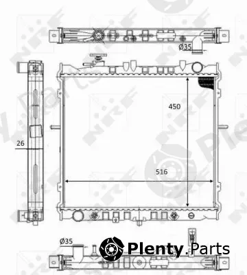 NRF 59049 — Radiator, engine cooling