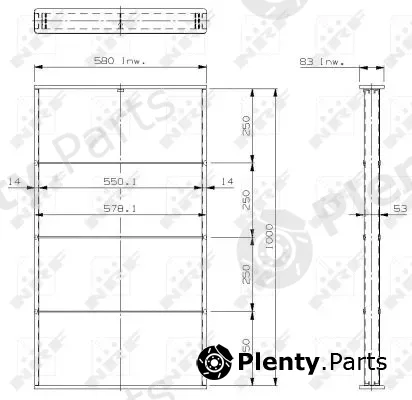 NRF 14086 — Core, radiator