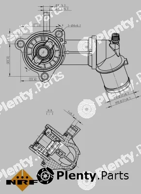 NRF 725164 — Thermostat, coolant EASY FIT