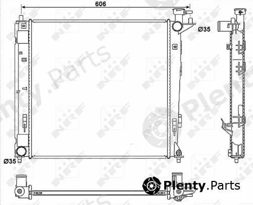 NRF 53054 — Radiator, engine cooling