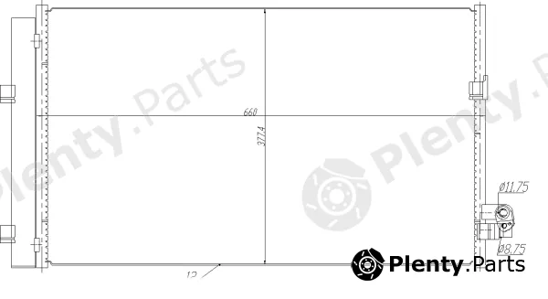NRF 350476 — Condenser, air conditioning EASY FIT