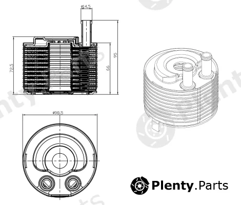 NRF 31819 — Oil Cooler, engine oil EASY FIT