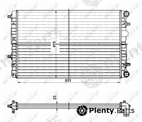 NRF 50141 — Radiator, engine cooling