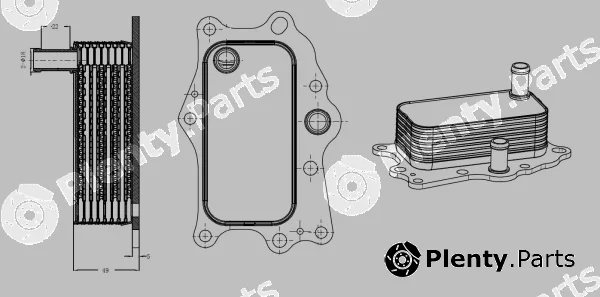 NRF 31818 — Oil Cooler, engine oil