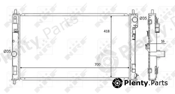 NRF 59089 — Radiator, engine cooling