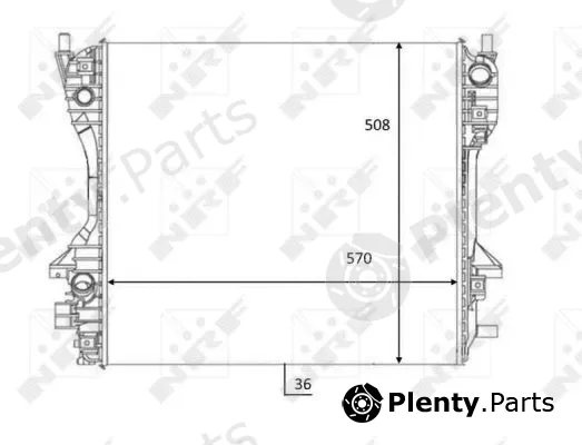 NRF 59060 — Radiator, engine cooling