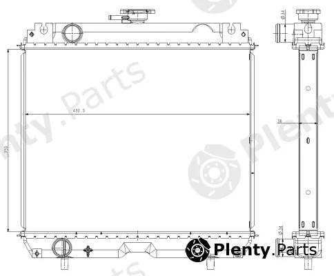 NRF 530006 — Radiator, engine cooling