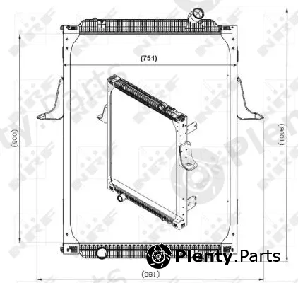 NRF 539700 — Radiator, engine cooling