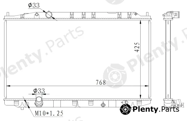 NRF 59225 — Radiator, engine cooling