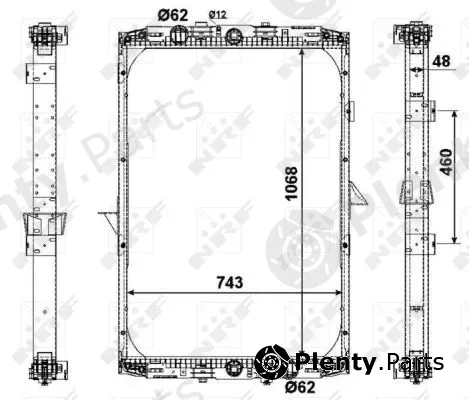 NRF 509541X — Radiator, engine cooling