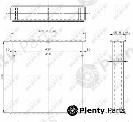 NRF 24555 — Core, radiator