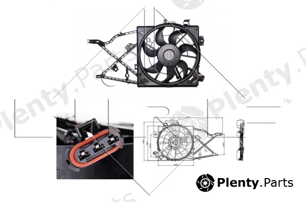 NRF 47014 — Fan, engine cooling