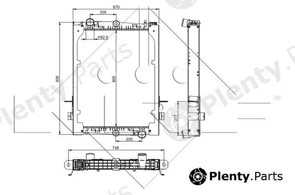 NRF 509585 — Radiator, engine cooling