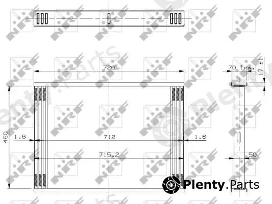 NRF 19028 — Radiator Core, charge air cooler
