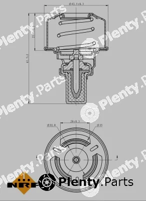 NRF 725007 — Thermostat, coolant