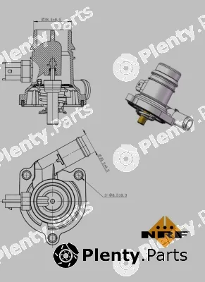 NRF 725025 — Thermostat, coolant EASY FIT