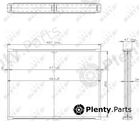 NRF 14131 — Core, radiator