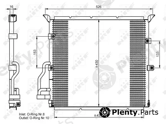 NRF 35586 — Condenser, air conditioning