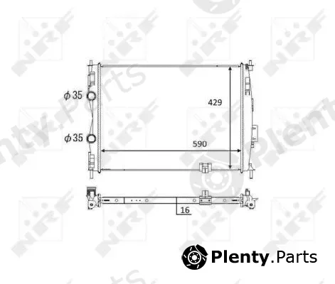 NRF 59061 — Radiator, engine cooling