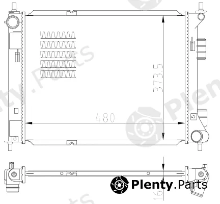 NRF 59315 — Radiator, engine cooling
