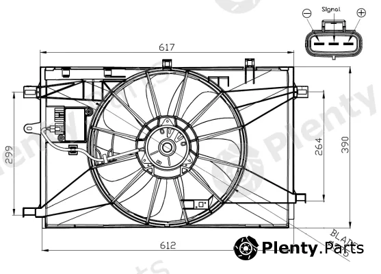 NRF 47937 — Fan, engine cooling