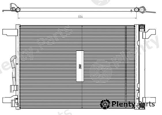 NRF 350509 — Condenser, air conditioning EASY FIT